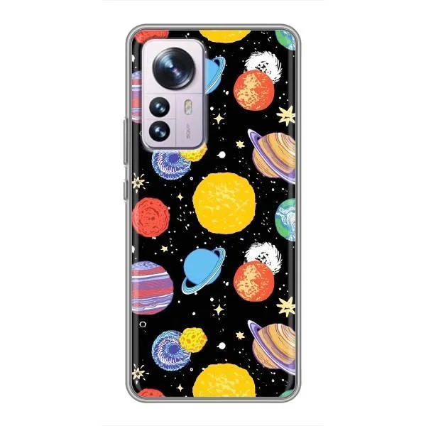 Чехол с принтом «Рисованные планеты» для Xiaomi 12 / 12X