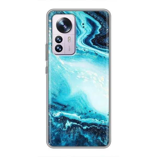 Чохол з принтом «Блакитний мрамор» для Xiaomi 12 / 12X