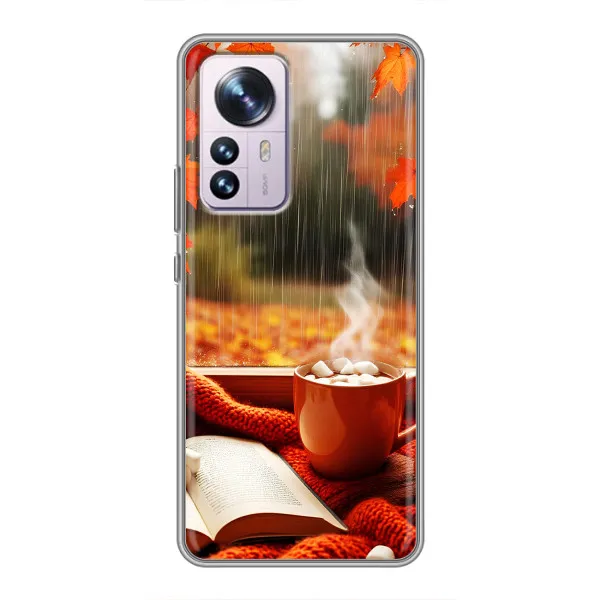 Чехол с принтом «Кофе и дождь» для Xiaomi 12 / 12X Чехол с принтом «Кофе и дождь» для Xiaomi 12 / 12X