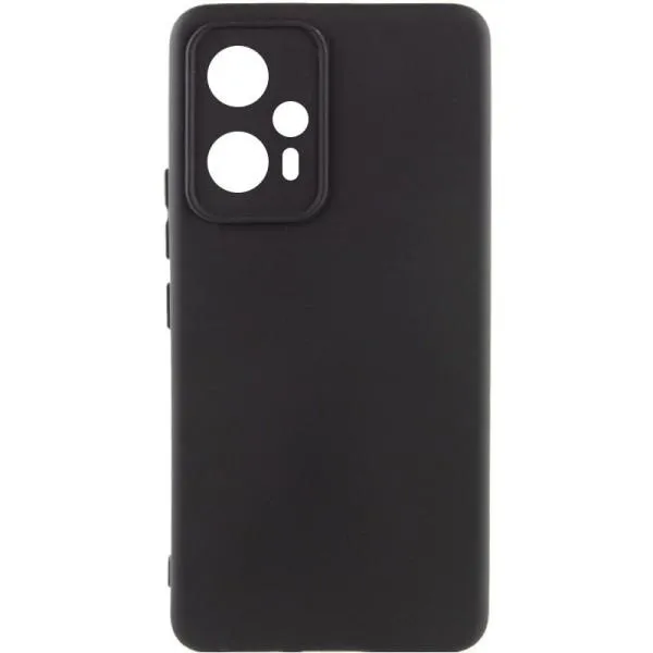Чохол Silicone Cover Lakshmi Full Camera (A) для Xiaomi Redmi Note 12T Pro — Чорний — фото 1