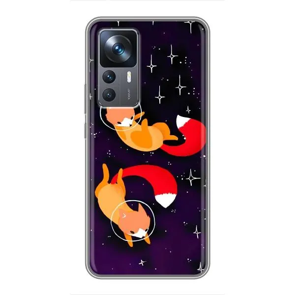 Чехол с принтом «Лисички космонавты» для Xiaomi 12T Pro
