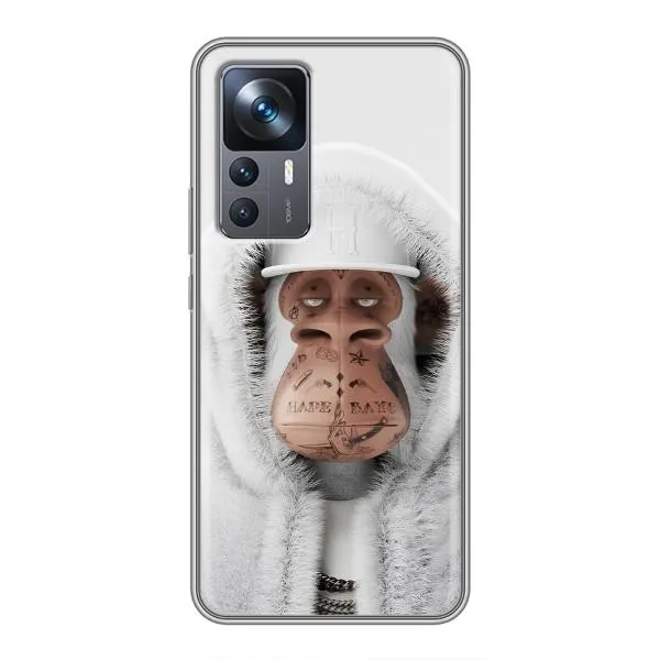 Чехол с принтом «обезьяна NFT в тату» для Xiaomi 12T Pro