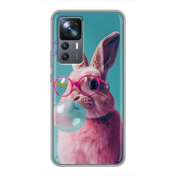Чехол с принтом «Кролик в очках» для Xiaomi 12T Pro