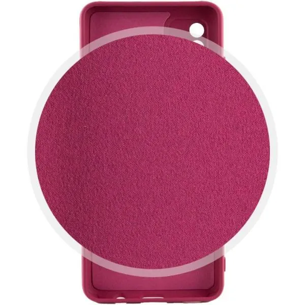Чехол Silicone Cover Lakshmi Full Camera (A) для Xiaomi 12T / 12T Pro — Бордовый — фото 4