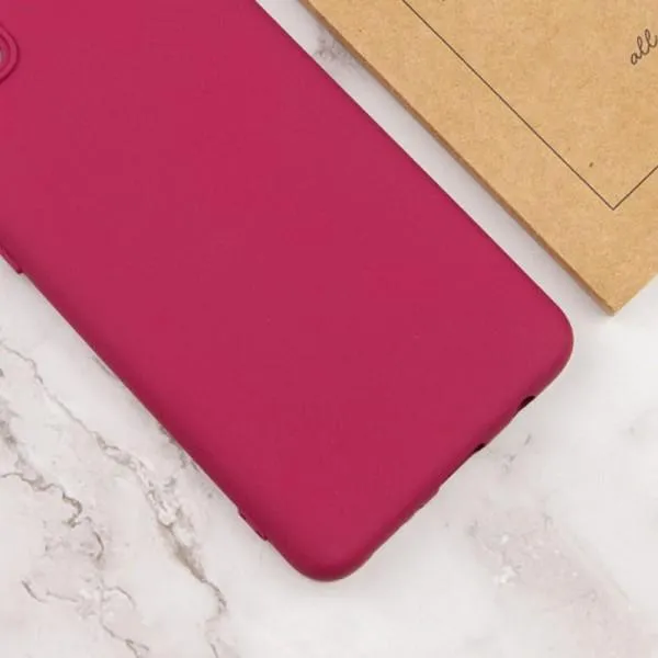 Чехол Silicone Cover Lakshmi Full Camera (A) для Xiaomi 12T / 12T Pro — Бордовый — фото 5