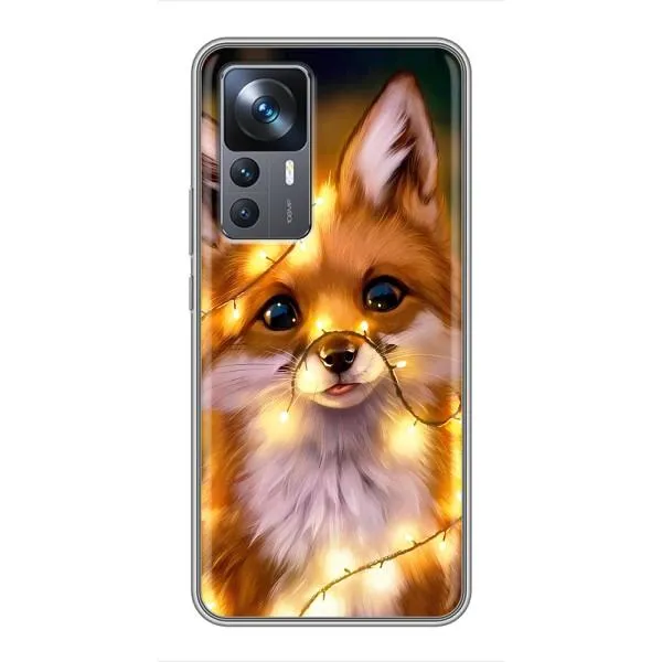 Чохол з принтом «Лисичка в гірляндах» для Xiaomi 12T Чохол з принтом «Лисичка в гірляндах» для Xiaomi 12T