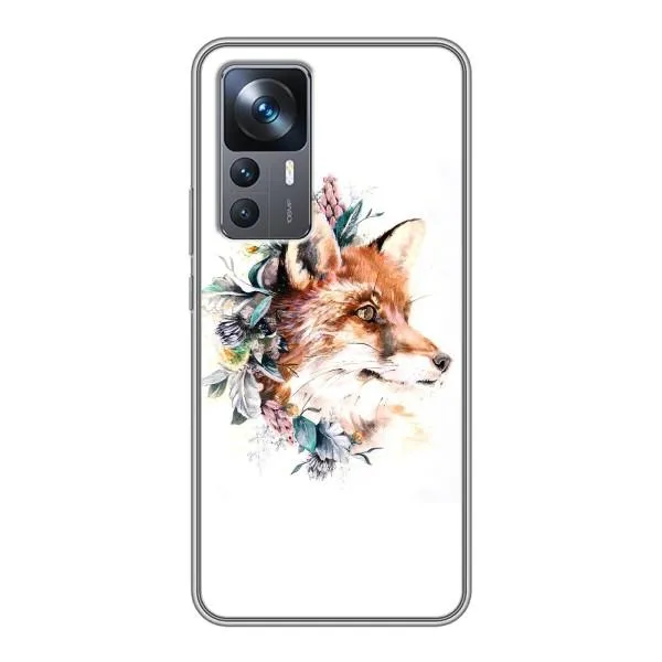Чохол з принтом «Лиса в квітах» для Xiaomi 12T Чохол з принтом «Лиса в квітах» для Xiaomi 12T