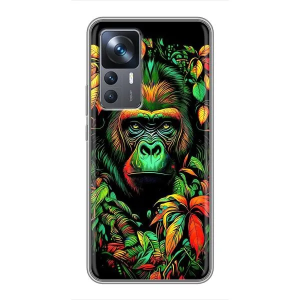 Чохол з принтом «Мавпа в квітах» для Xiaomi 12T