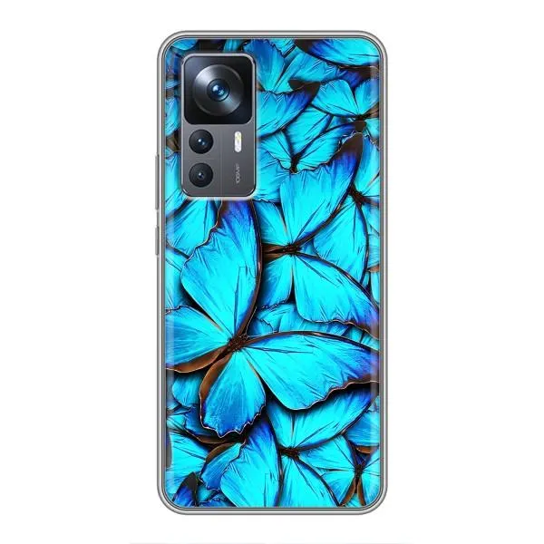 Чохол з принтом «Сині метелики» для Xiaomi 12T Чохол з принтом «Сині метелики» для Xiaomi 12T