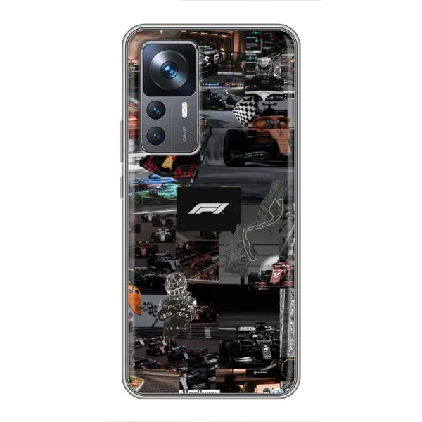 Чехол с принтом «Гоночный коллаж Ф1» для Xiaomi 12T