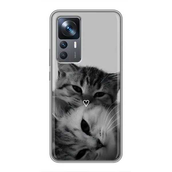 Чохол з принтом «Пара котів» для Xiaomi 12T