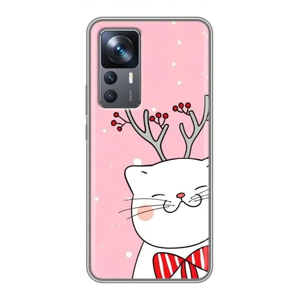 Чехол с принтом «Зимний кот» для Xiaomi 12T