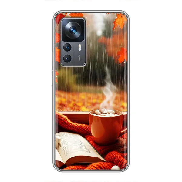 Чохол з принтом «Кава і дощ» для Xiaomi 12T