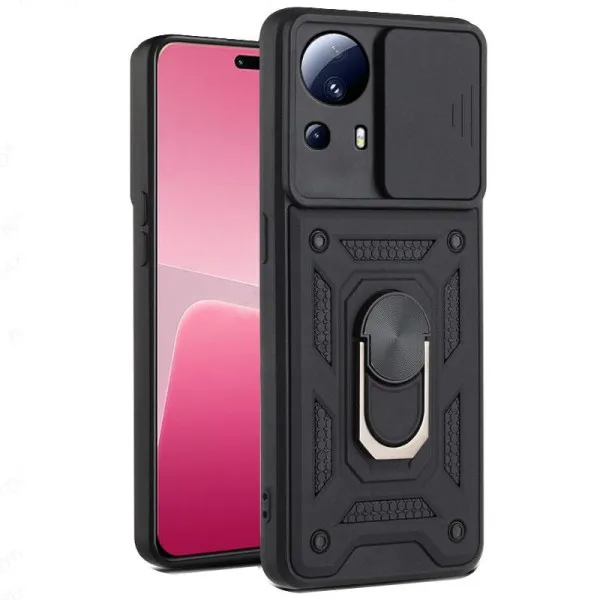 Чохол Ummi Camshield Serge Ring для Xiaomi 13 Lite — Чорний