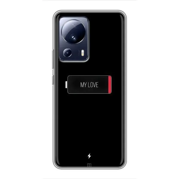 Чехол с принтом «Love battery» для Xiaomi 13 Lite