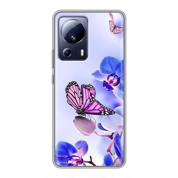 Чехол с принтом «Бабочка на цветочке» для Xiaomi 13 Lite