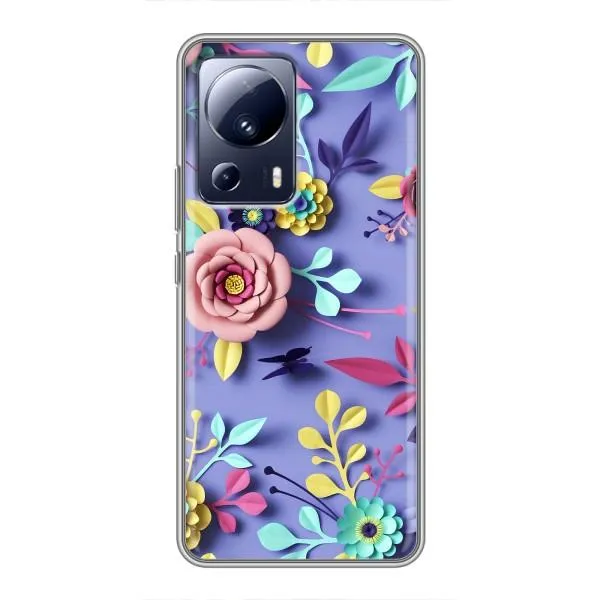 Чехол с принтом «Цветочный дизайн» для Xiaomi 13 Lite