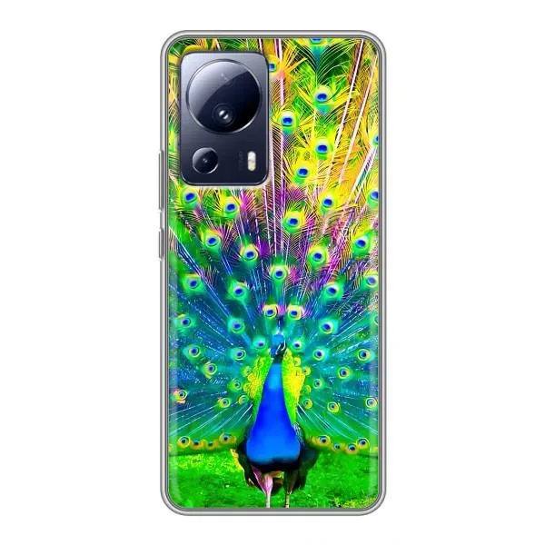 Чехол с принтом «Яркий Павлин» для Xiaomi 13 Lite