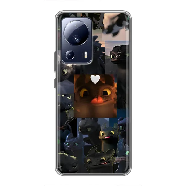 Чехол с принтом «Дракон коллаж» для Xiaomi 13 Lite Чехол с принтом «Дракон коллаж» для Xiaomi 13 Lite
