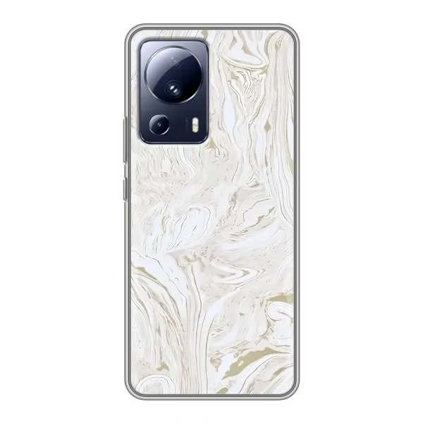 Чехол с принтом «Белый мрамор» для Xiaomi 13 Lite
