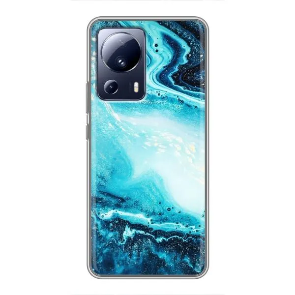 Чехол с принтом «Голубой мрамор» для Xiaomi 13 Lite