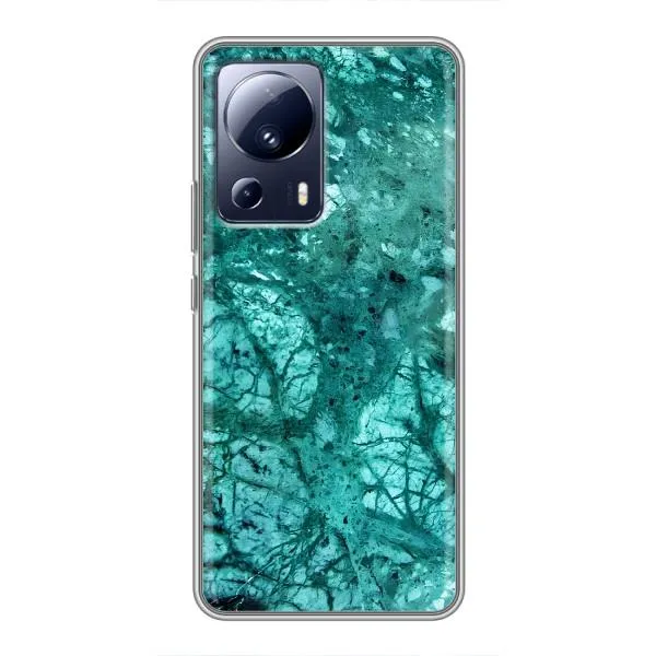 Чехол с принтом «Зеленый мрамор» для Xiaomi 13 Lite