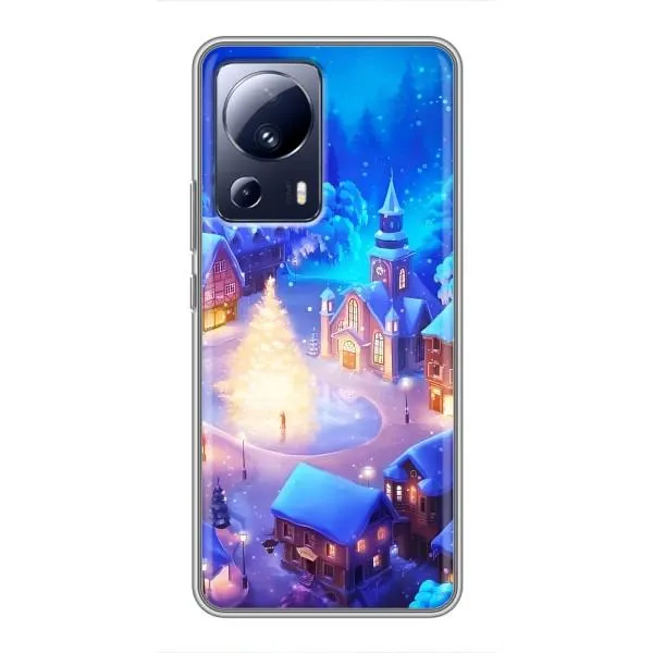 Чехол с принтом «Рождественский город» для Xiaomi 13 Lite