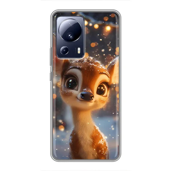 Чехол с принтом «Олененок среди гирлянд» для Xiaomi 13 Lite