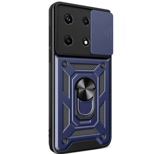 Ударостійкий чохол Camshield Serge Ring для Xiaomi 13 Pro — Синій — фото 2