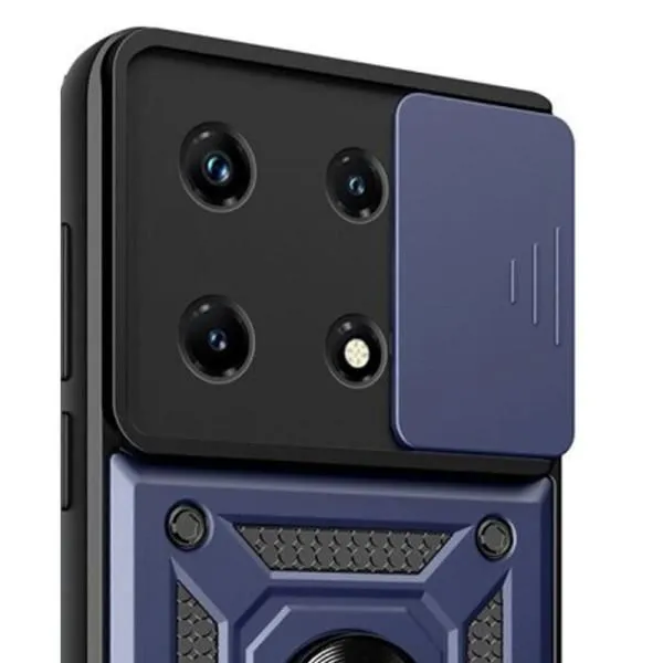 Ударостійкий чохол Camshield Serge Ring для Xiaomi 13 Pro — Синій — фото 3