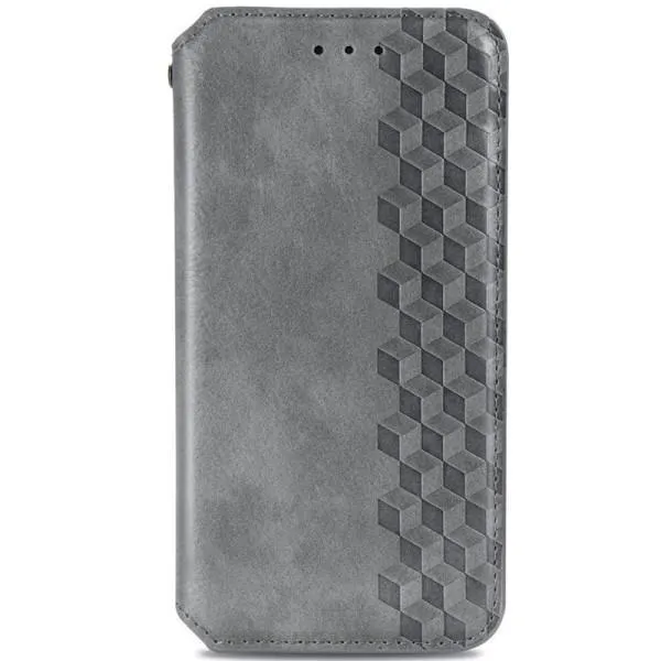 Шкіряний чохол-книжка GETMAN Cubic (PU) для Xiaomi 13 Pro — Сірий — фото 1