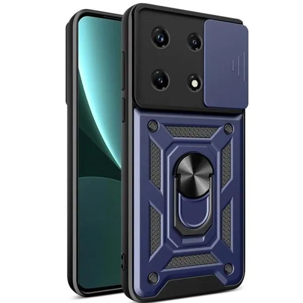 Ударостійкий чохол Camshield Serge Ring для Xiaomi 13 Pro — Синій — фото 5