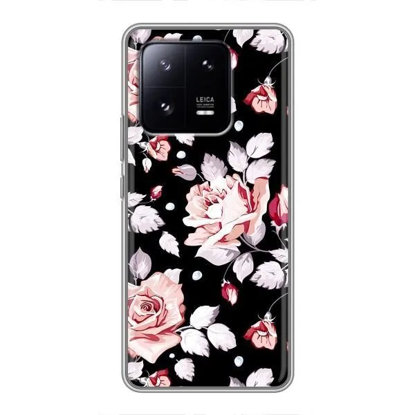 Чехол с принтом «Цветочки на черном» для Xiaomi 13 Pro