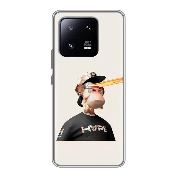 Чехол с принтом «обезьяна NFT в очках» для Xiaomi 13 Pro Чехол с принтом «обезьяна NFT в очках» для Xiaomi 13 Pro