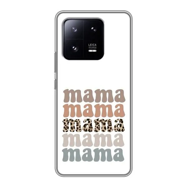 Чехол с принтом «Текстовый коллаж мама» для Xiaomi 13 Pro Чехол с принтом «Текстовый коллаж мама» для Xiaomi 13 Pro
