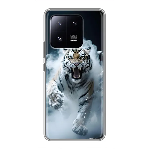 Чехол с принтом «Белый тигр в дыму» для Xiaomi 13 Pro