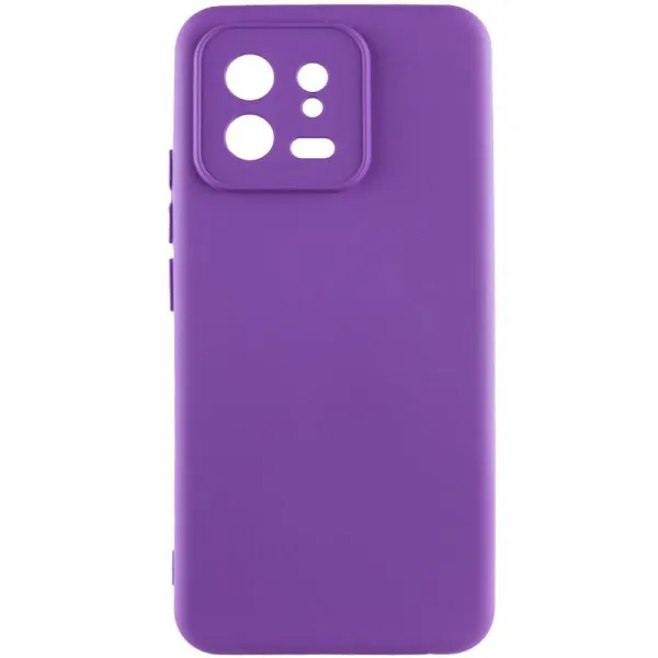 Чохол TPU GETMAN Liquid Silk Full Camera для Xiaomi 13 — Фіолетовий — фото 1
