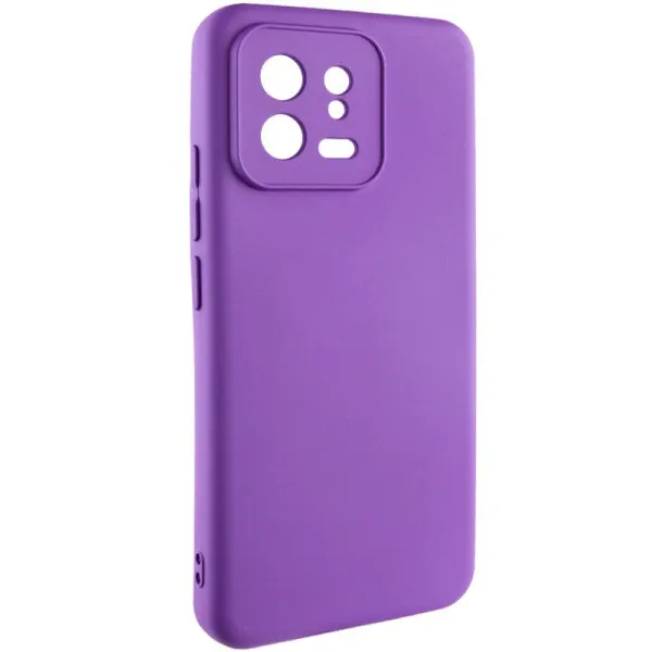 Чохол TPU GETMAN Liquid Silk Full Camera для Xiaomi 13 — Фіолетовий — фото 2