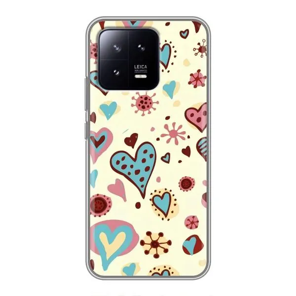 Чохол з принтом «Сердечки» для Xiaomi 13