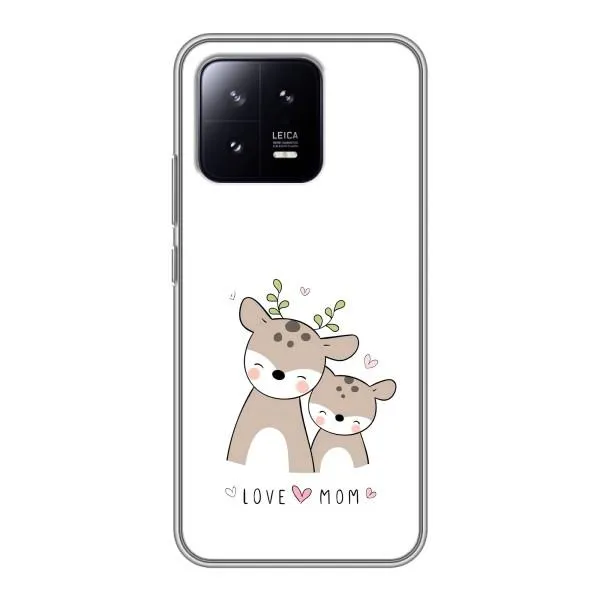 Чохол з принтом «Оленята мама і малюк» для Xiaomi 13