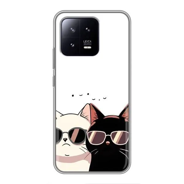 Чохол з принтом «Коти в окулярах» для Xiaomi 13