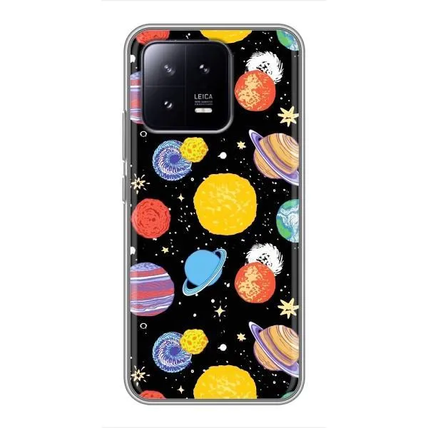 Чохол з принтом «Намальовані планети» для Xiaomi 13