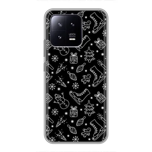 Чехол с принтом «Новогодний фон» для Xiaomi 13