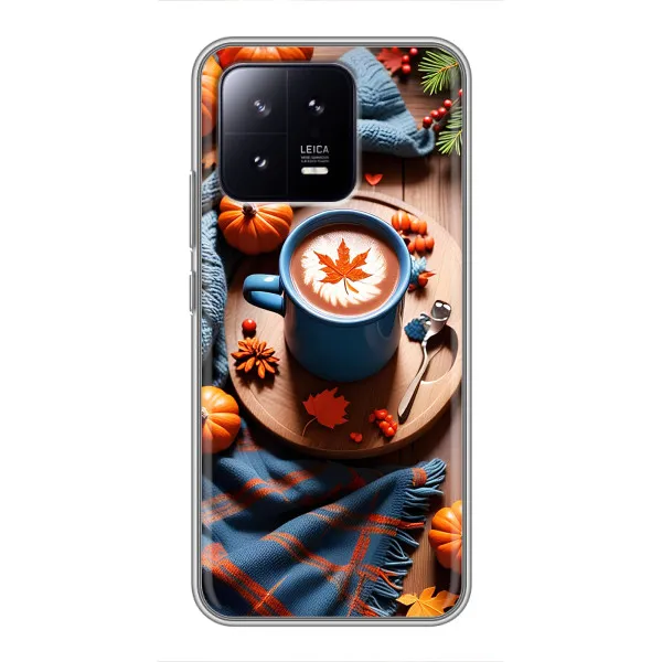 Чохол з принтом «Кава і гарбузики» для Xiaomi 13 Чохол з принтом «Кава і гарбузики» для Xiaomi 13
