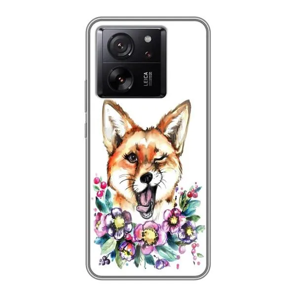 Чохол з принтом «Весела лисичка» для Xiaomi 13T Pro