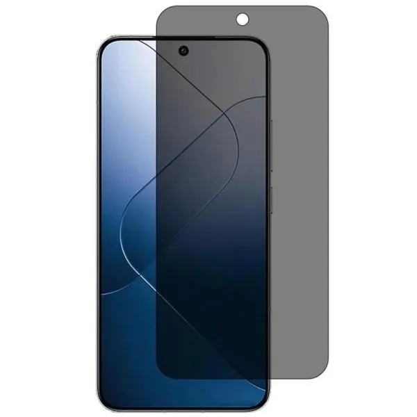 Захисне скло Privacy 5D (тех.пак) для Xiaomi 13T / 13T Pro / Redmi Note 13 4G — Чорний — фото 1