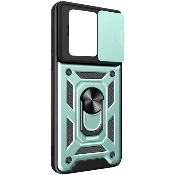 Чохол Ummi Camshield Serge Ring для Xiaomi 13T / 13T Pro — Зелений — фото 3