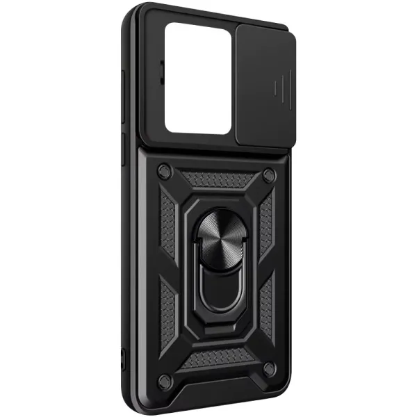 Чохол Ummi Camshield Serge Ring для Xiaomi 13T / 13T Pro — Чорний — фото 3