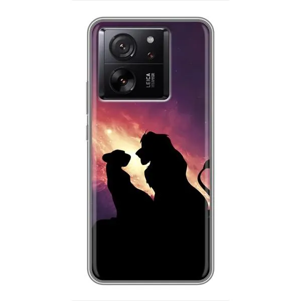 Чехол с принтом «Силуэт Симба и Налу» для Xiaomi 13T Чехол с принтом «Силуэт Симба и Налу» для Xiaomi 13T