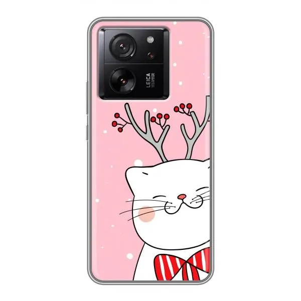 Чехол с принтом «Зимний кот» для Xiaomi 13T